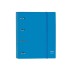 Carpeta Con Recambio 4 Anillas De 35 mm. A4 Safta Azul 
