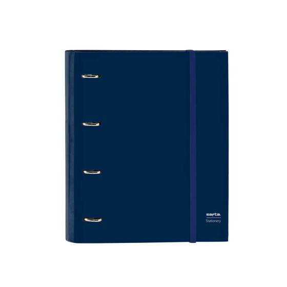 Carpeta Con Recambio 4 Anillas De 35 mm. A4 Safta Marino 