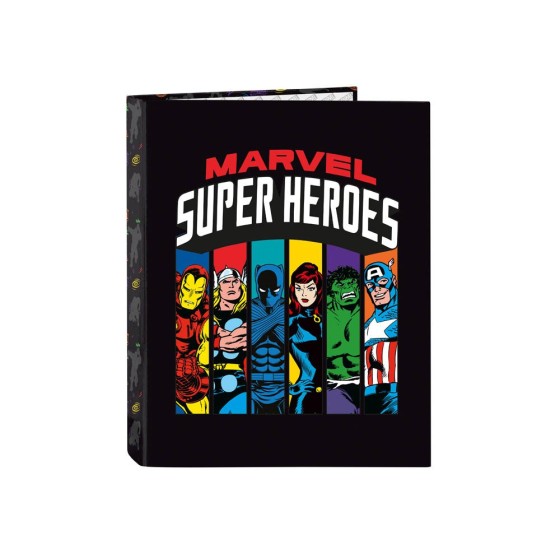 Carpeta Folio 4 Anillas Mixtas Avengers Super Heroes 