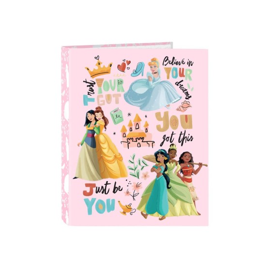 Carpeta Folio 4 Anillas Mixtas Princesas Disney Magical 