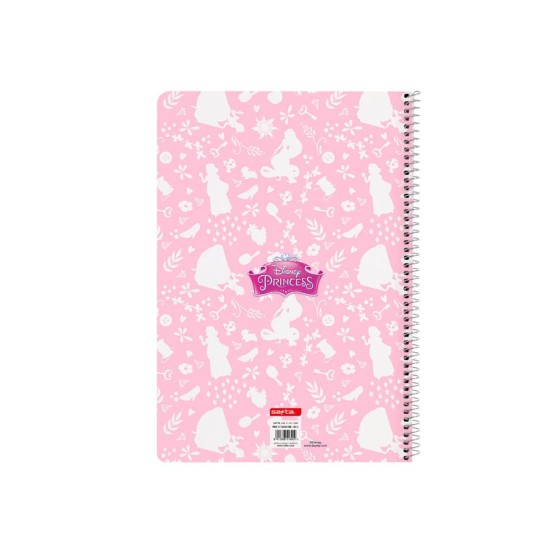 Libreta Folio 80 Hojas Tapas Duras Princesas Disney Magical 