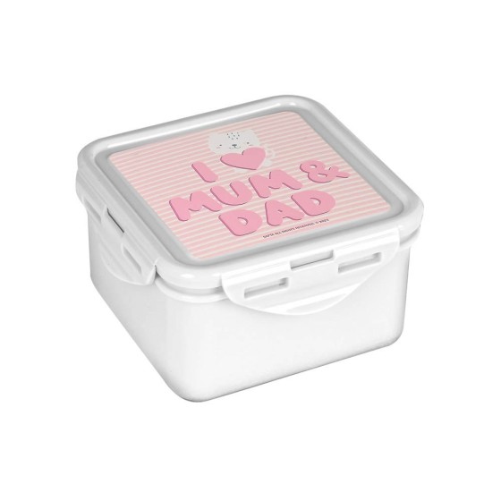 Fiambrera Safta Preescolar Love 13 x 7,5 x 13 cm.