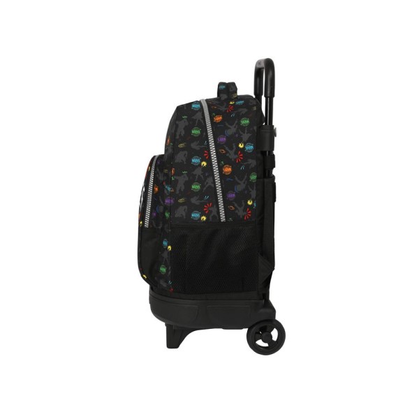 Mochila Escolar Con Ruedas Compacta Extraíble Avengers Super Heroes 33 x 45 x 22 cm.