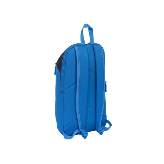 Mini Mochila Cremallera Vertical Benetton Deep Water 22 x 39 x 10 cm.