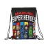 Saco Plano Junior Avengers Super Heroes 26 x 34 x 1 cm.