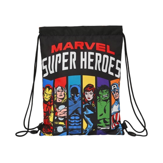 Saco Plano Junior Avengers Super Heroes 26 x 34 x 1 cm.