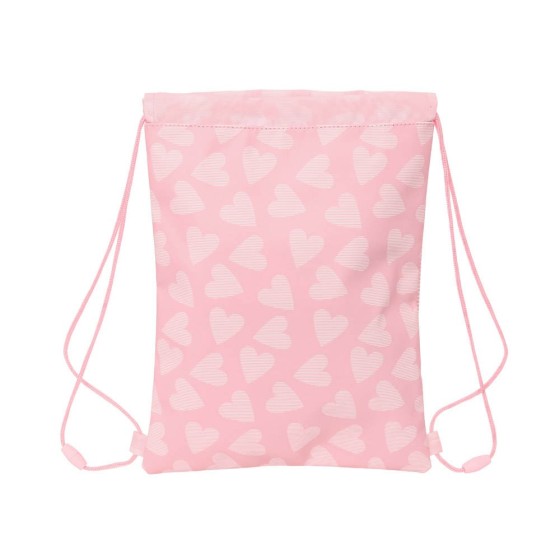 Saco Plano Junior Facil Limpieza Safta Preescolar Love 26 x 34 x 1 cm.
