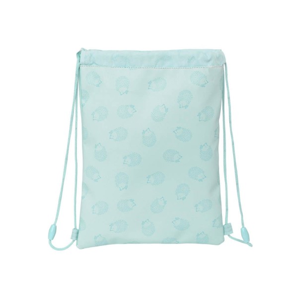 Saco Plano Junior Facil Limpieza Safta Preescolar Erizo 26 x 34 x 1 cm.