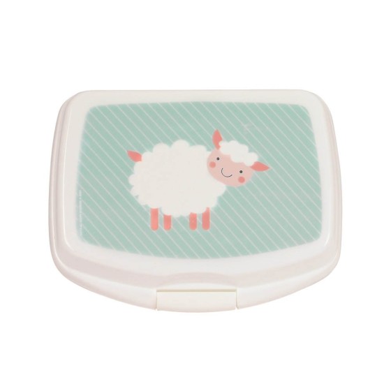 Sandwichera Rectangular Safta Preescolar Ovejita 17 x 6 x 14 cm.