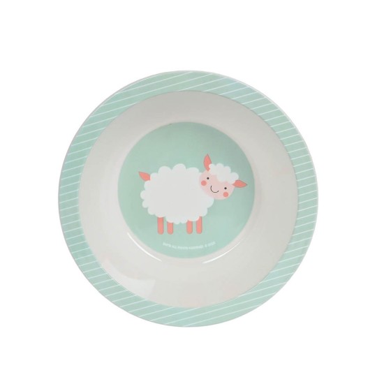 Set De Platos Y Cubiertos Safta Preescolar Ovejita 