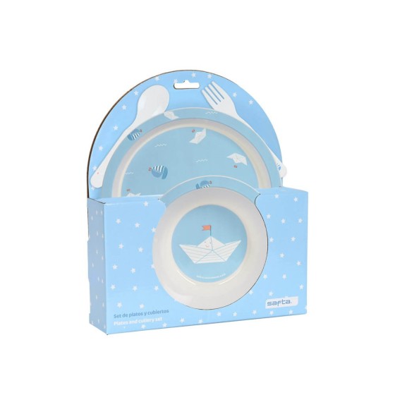 Set De Platos Y Cubiertos Safta Preescolar Ship 