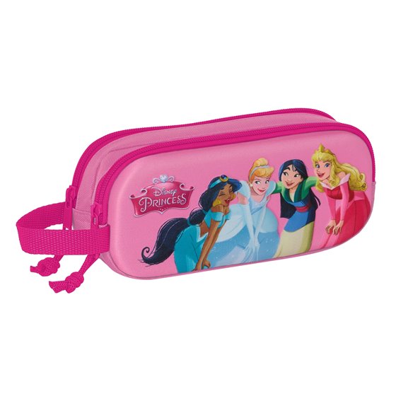Portatodo Doble 3D Princesas Disney 21 x 8 x 6 cm.