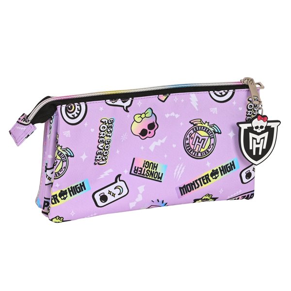 Portatodo Triple Monster Highojas Best Boos 22 x 12 x 3 cm.