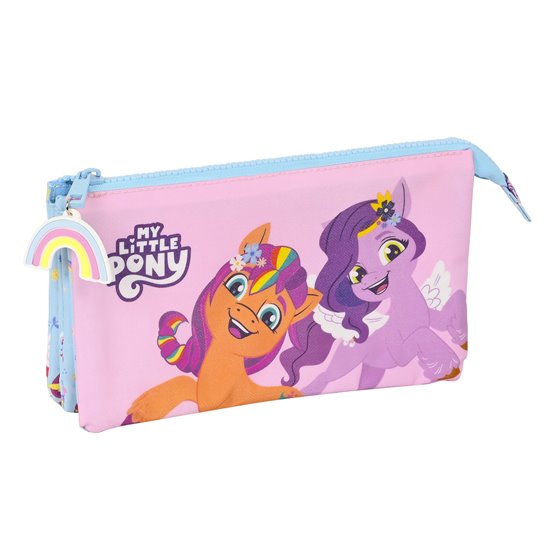 Portatodo Triple My Little Pony Wild & Free 22 x 12 x 3 cm.