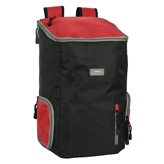 Mochila Multisports Para Portatil 13,3 Safta Black-Red 28 x 50 x 22 cm.