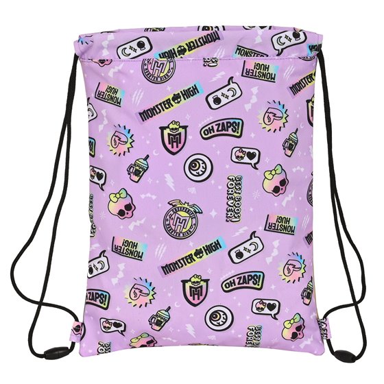 Saco Plano Junior Monster Highojas Best Boos 26 x 34 x 1 cm.