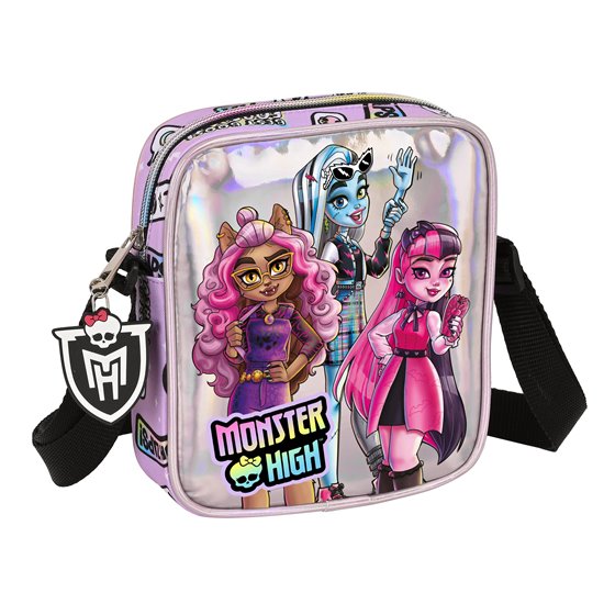 Bolsito Bandolera Monster Highojas Best Boos 16 x 18 x 4 cm.