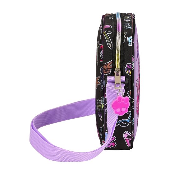 Bolsito Bandolera Monster Highojas Creep 16 x 18 x 4 cm.