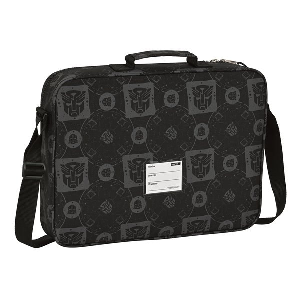 Cartera Extraescolares Transformers 38 x 28 x 6 cm.