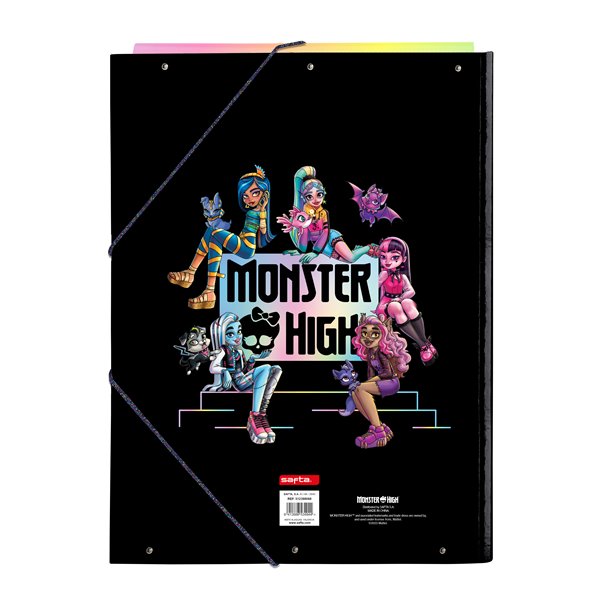 Carpeta Folio 3 Solapas Monster Highojas Creep 