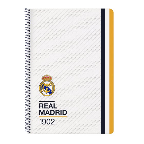 Libreta Folio 80 Hojas Tapas Duras Real Madrid 1ª Equip. 23/24 