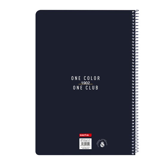 Libreta Folio 80 Hojas Tapas Duras Real Madrid 1ª Equip. 23/24 