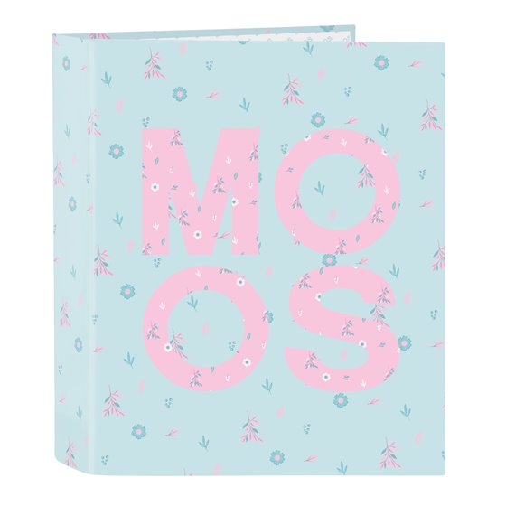 Carpeta Folio 4 Anillas 35 mm. Lomo Ancho Moos Garden 