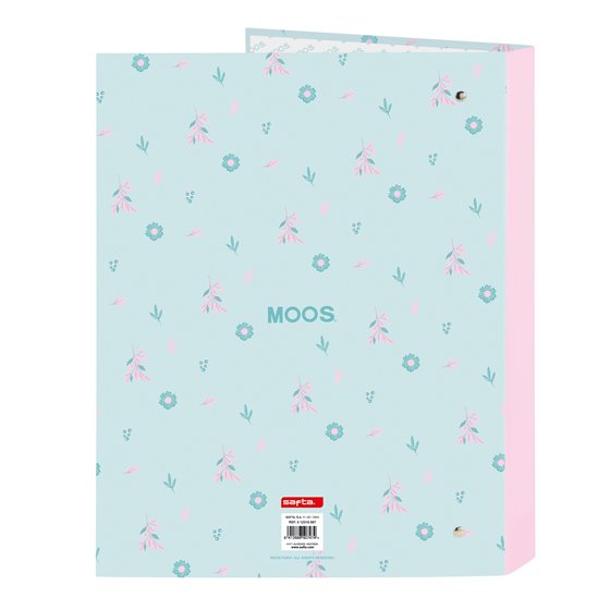 Carpeta Folio 4 Anillas Mixtas Moos Garden 