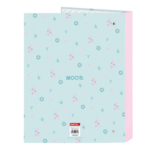 Carpeta Folio 4 Anillas Mixtas Moos Garden 