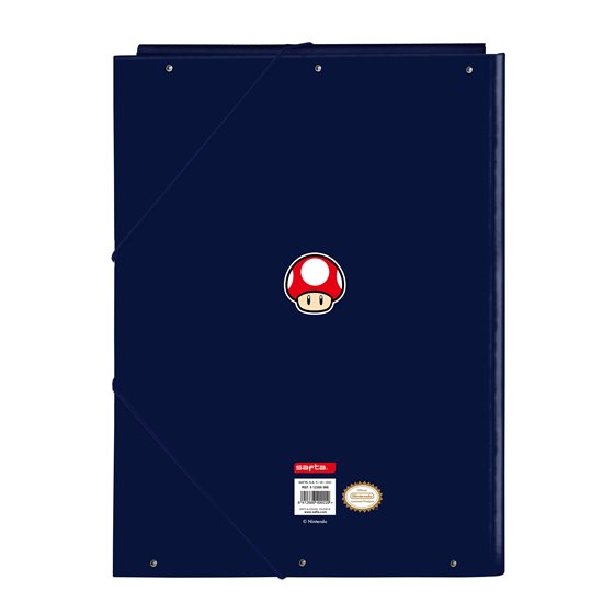 Carpeta Folio 3 Solapas Super Mario 