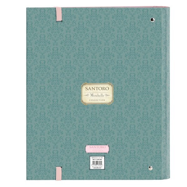 Carpeta Con Recambio 4 Anillas De 35 mm. A4 Santoro’S Mirabelle Swan Lake 