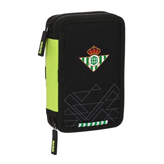 Plumier Doble Pequeño 28 Piezas Real Betis Balompie 12,5 x 19,5 x 4 cm.