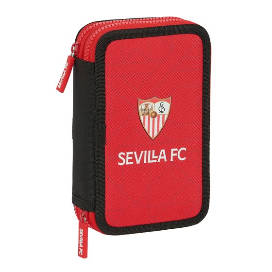 Plumier Doble Pequeño 28 Piezas Sevilla Fc 12,5 x 19,5 x 4 cm.