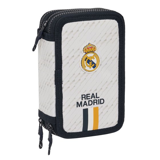 Plumier Triple 36 Piezas Real Madrid 1ª Equip. 23/24 12,5 x 19,5 x 5,5 cm.