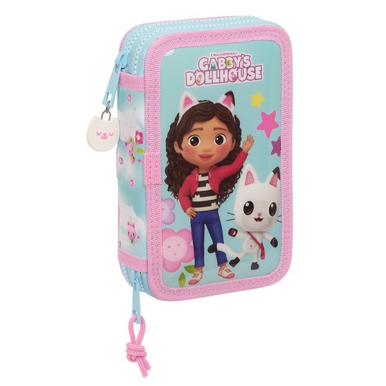 Plumier Doble Pequeño 28 Piezas Gabby'S Dollhouse 12,5 x 19,5 x 4 cm.