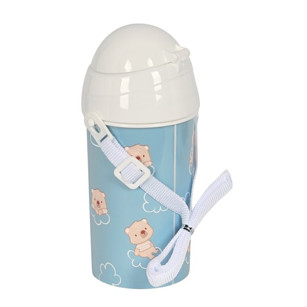Botella 500Ml Apertura Autom. Con Pajita Safta Preescolar Baby Bear 