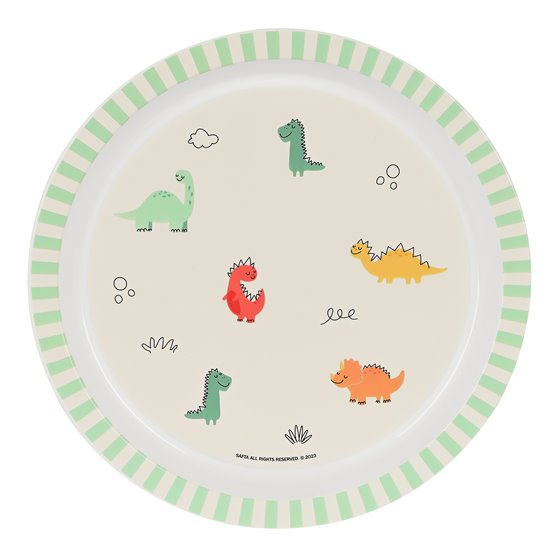 Set De Platos Y Cubiertos Safta Preescolar Dinos 