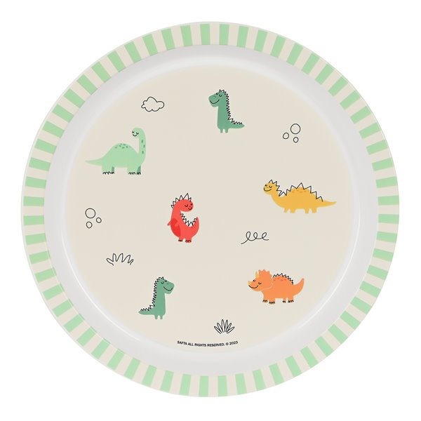 Set De Platos Y Cubiertos Safta Preescolar Dinos 