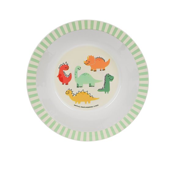 Set De Platos Y Cubiertos Safta Preescolar Dinos 