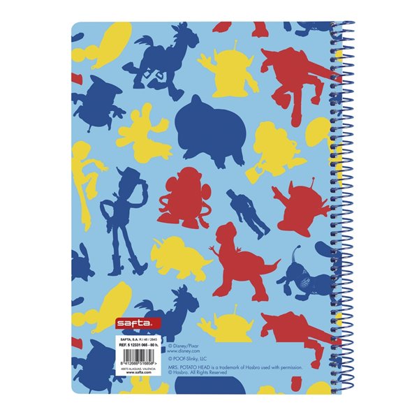 Libreta Cuarto 80 Hojas Tapas Duras Toy Story Ready To Play 