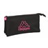 Portatodo Triple Kappa Black And Pink 22 x 12 x 3 cm.