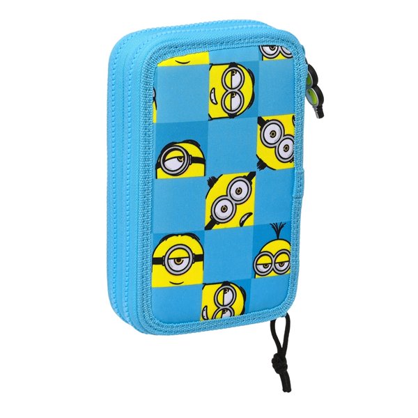 Plumier Doble Pequeño 28 Piezas Minions Minionstatic 12,5 x 19,5 x 4 cm.