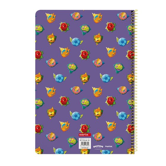 Libreta Folio 80 Hojas Tapas Duras Superthings Guardians Of Kazoom 