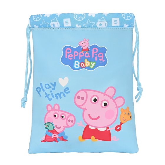 Saquito Merienda Peppa Pig Baby 20 x 25 cm.