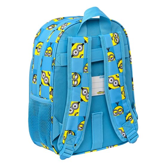 Mochila Infantil Adaptable a Carro Minions Minionstatic 26 x 34 x 11 cm.