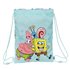 Saco Plano Junior Bob Esponja Stay Positive 26 x 34 x 1 cm.
