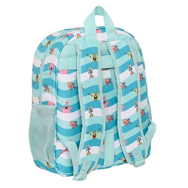 Mochila Junior Adaptable a Carro Bob Esponja Stay Positive 32 x 38 x 12 cm.