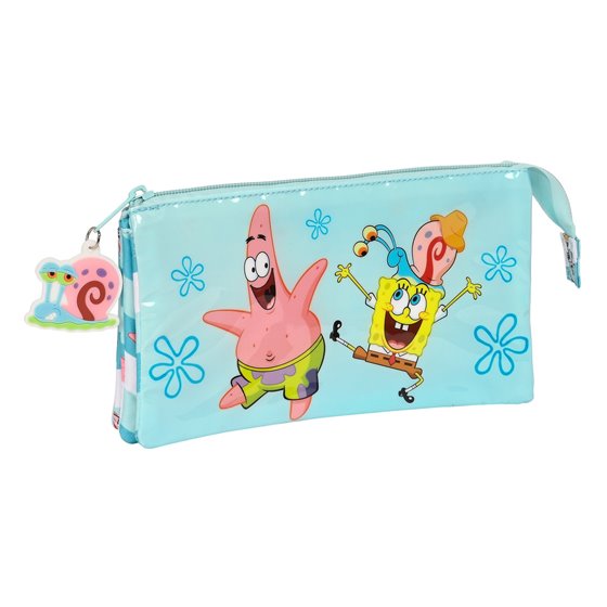 Portatodo Triple Bob Esponja Stay Positive 22 x 12 x 3 cm.