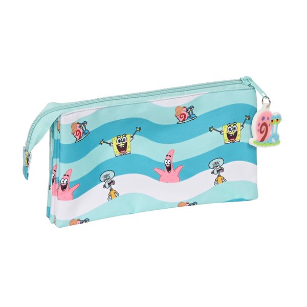 Portatodo Triple Bob Esponja Stay Positive 22 x 12 x 3 cm.