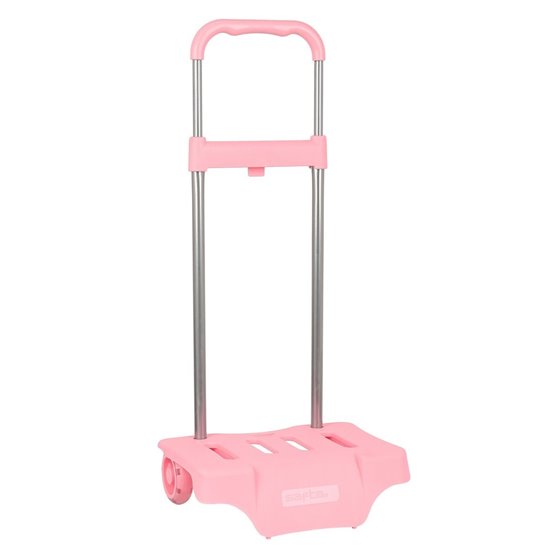 Carro Escolar Portamochilas Safta Rosa Palo 30 x 85 x 23 cm.